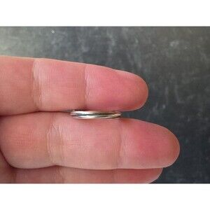 925 Sterling Silver Twisted Toe Ring, Size US 3.25 Vintage